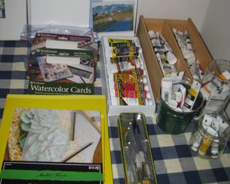 Watercolor supplies