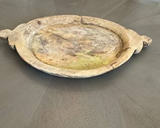 Wooden decorative plate, perfect for fruit or charcuterie board. 