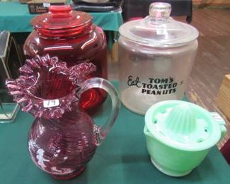Peanut Jars & Glassware