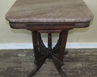Victorian Marble Top Parlor Table