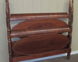 Mahogany Bed w/Rails