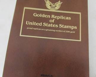 Golden Replicas of U.S. Stamps - Album Full