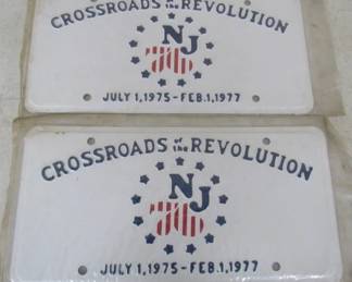 1977 N.J. Front Plates
