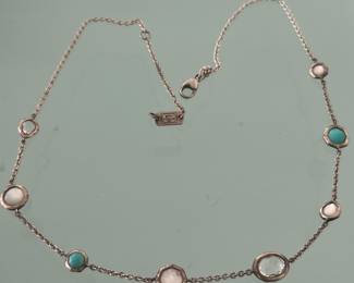 Ippolita sterling gemstone necklace.