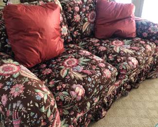 Floral loveseat