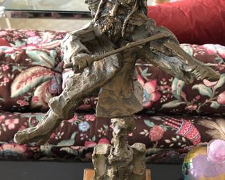 Prince Monyo Simon Mihailescu-Nasturel bronze fiddler