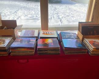 Large selection of rock LPs