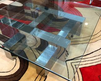 Paul Evans Cityscape coffee table, some panels are lifting