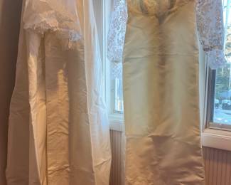 1970s wedding ensemble.