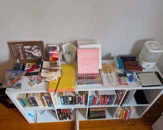 Art supplies and books