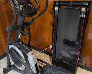 elliptical and walking pad