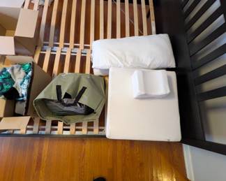 air mattress and pillows