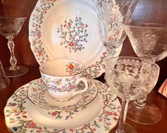 Spode "Shanghai" bone china dish set 