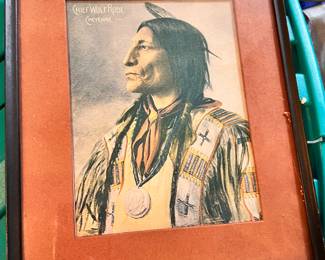 "Chief Wolfe Robe - Cheyenne" - 1898 Rinehart, Omaha Native Americans pictures -
Vintage pictures were cut from a book 