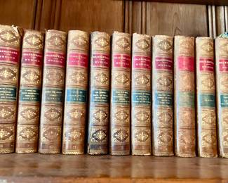 Vtg. Leather bound books - Hudson, Shakespeare