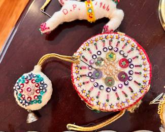 Absolutely One of a Kind Christmas ornaments - Handmade by Grandmother to granddaughter every year  