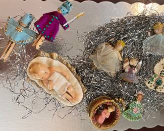 Absolutely One of a Kind Christmas ornaments - Handmade by Grandmother to granddaughter every year  