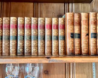 Vtg. Leather bound books - Hudson, Shakespeare and Cooper - Leather Stocking Tales