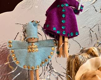 Absolutely One of a Kind Christmas ornaments - Handmade by Grandmother to granddaughter every year  