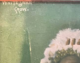 "White Swan Crow" - 1898 Rinehart, Omaha Native Americans pictures - Vtg pictures were cut from a book