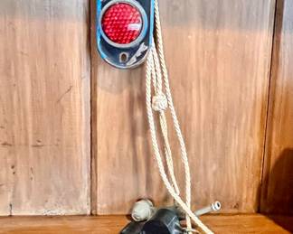 Vtg. metal 1942 Glencoe bike license and metal pool lifeguard whistle 