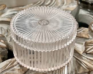 Vintage acrylic trinket box