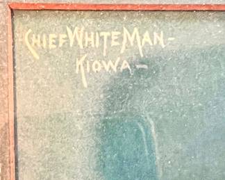 "Chief White Man - Kiowa" - 1898 Frank A. Rinehart, Omaha Native Americans pictures 