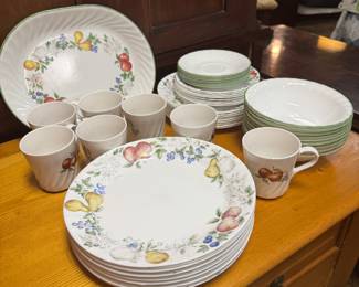 53-PIECES, CORELLE by CORNING, Pattern "Chutney," Discontinued, c.2001-2018
