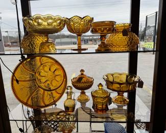 Vintage Amber Glass