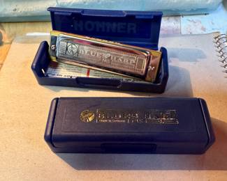 2 HONNER Harmonicas in Boxes