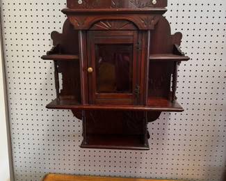 Antique Wall Display Case