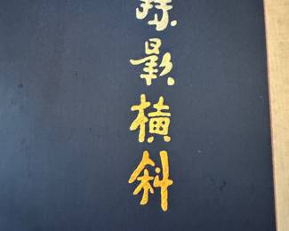 Close-up view of needlepoint art