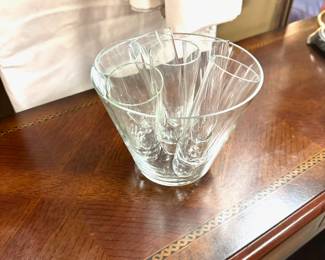 View of Shooter Glasses inside Glass "Bucket"