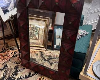 Large Mirror witt 3-D Frame