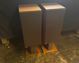 Pair of Vintage B and W (Bower & Wilkins) Model DM14 Floor Speakers