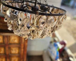 Still nib oyster hanging ceiling light $60.00