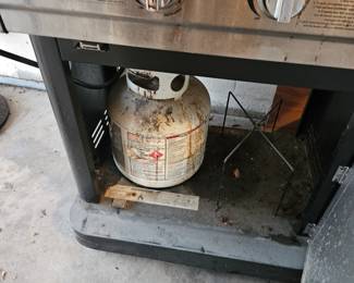 One of 2 propane tanks 