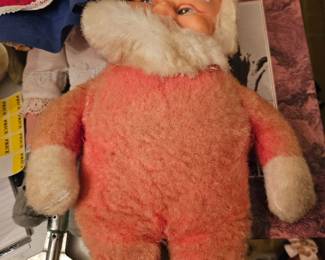 Very old 60's Santa plush doll