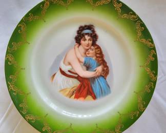 Antique portrait plate