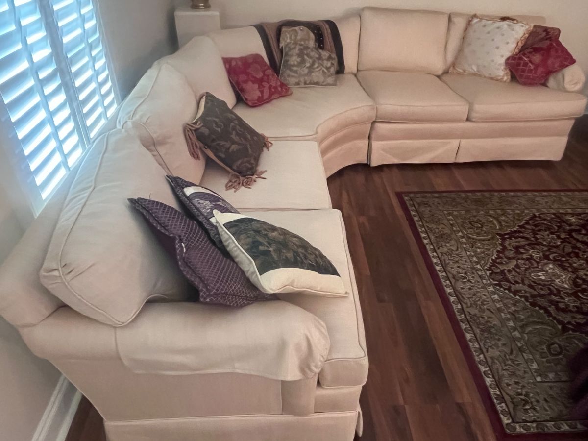 Very nice comfy Frederick Edward Upholstered Sectional Sofa