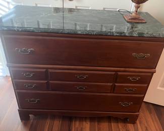 Marble top Chest. All drawers