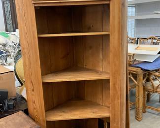 Pine Corner Cabinet