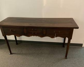 Antique Spoon Foot Console Table