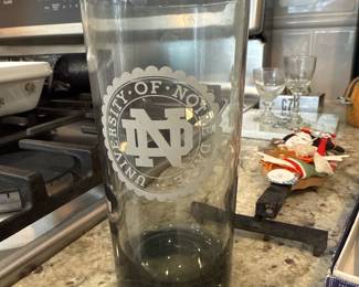 Notre Dame Drinking Glass 