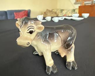 Vintage Miniature Figurine Porcelain Hagen Renaker Anthropomorphic Cow 