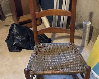 antique ladder back chair 