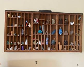 Vintage Wooden Display Shelf for Collectibles knick Knacks 