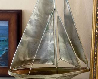 brass metal nautical ship