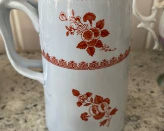 Copeland Spode Gloucester Red Fine Stone Pitcher 