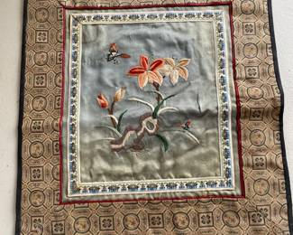 Chinese Silk Embroidery Panel 